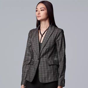 Simply Vera Vera Wang | Mixed Plaid Blazer